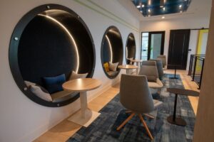 circular Custom banquette seating