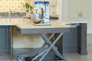 kitchen custom millwork table