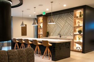 commercial casework shelfs hotel