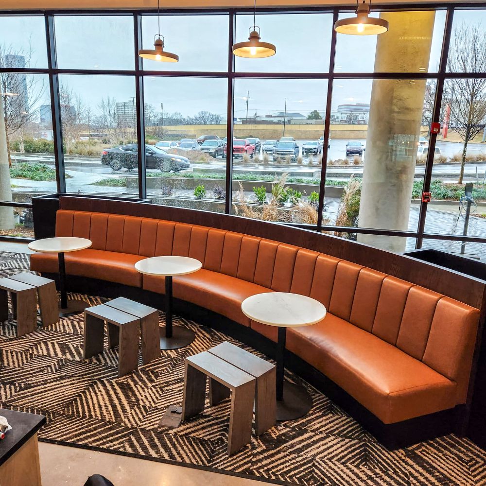 Custom banquette for Brookfeild Prop. Atlanta