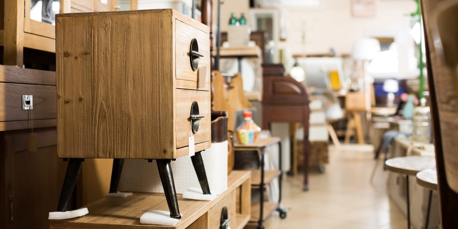 old design furniture things offered for sale in shop